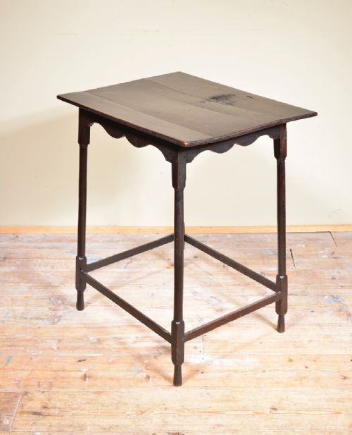 A GEORGIAN OAK SPIDER LEG TABLE C1800 - ADDITIONAL PHOTO 2