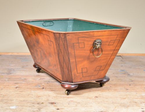 A REGENCY FLAME MAHOGANY WINE COOLER C1820 - ADDITIONAL PHOTO 5