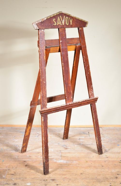 a painted wood and gilt gesso savoy hotel easel c1900 - CATEGORY: ANTIQUE MISCELLANEOUS - DATED 1900