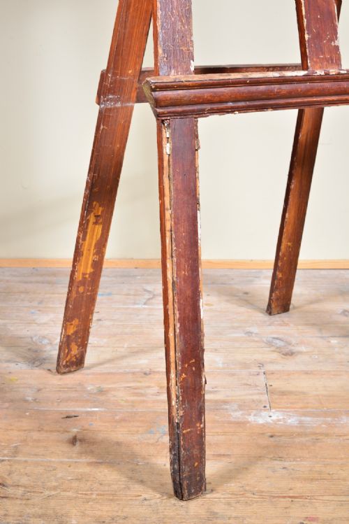 A PAINTED WOOD AND GILT GESSO SAVOY HOTEL EASEL C1900 - ADDITIONAL PHOTO 6