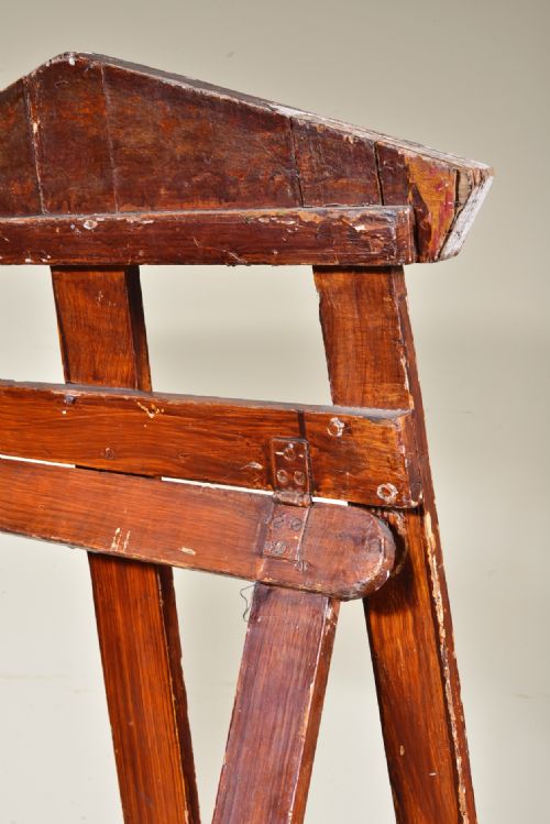 A PAINTED WOOD AND GILT GESSO SAVOY HOTEL EASEL C1900 - ADDITIONAL PHOTO 7