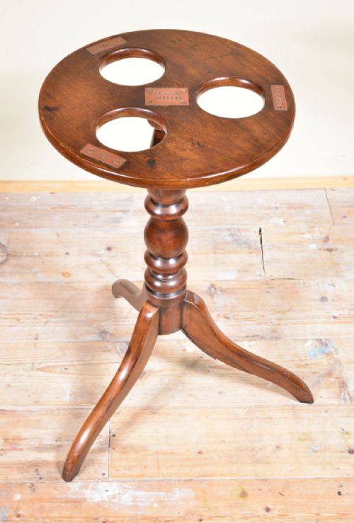 a rare mahogany fay ce que voudrais do what you will decanter drinks table 19th c - CATEGORY: ANTIQUE MISCELLANEOUS - DATED 19TH CENTURY