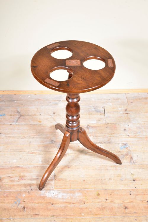 A RARE MAHOGANY FAY CE QUE VOUDRAIS DO WHAT YOU WILL DECANTER DRINKS TABLE 19TH C - ADDITIONAL PHOTO 1