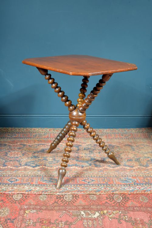 A VICTORIAN WALNUT AND BEECH GYPSY TABLE C1890 - ADDITIONAL PHOTO 1