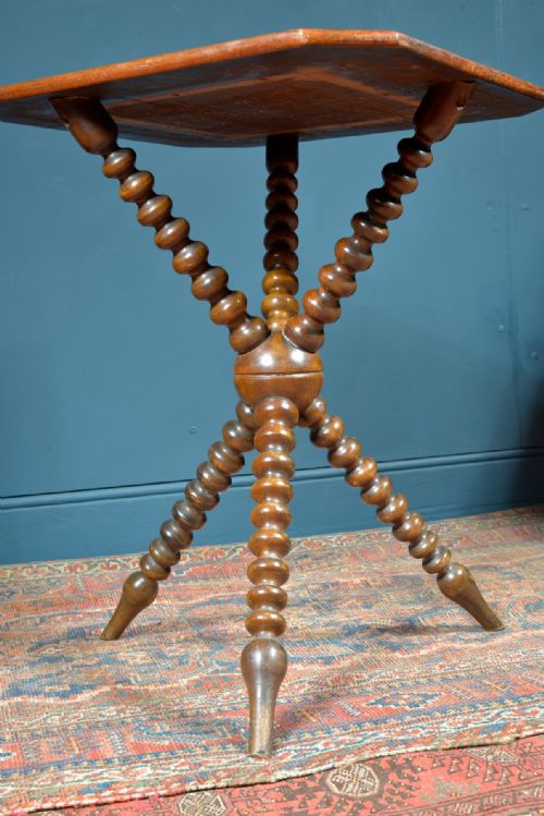 A VICTORIAN WALNUT AND BEECH GYPSY TABLE C1890 - ADDITIONAL PHOTO 2