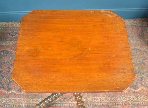 A VICTORIAN WALNUT AND BEECH GYPSY TABLE C1890 - ADDITIONAL PHOTO 3