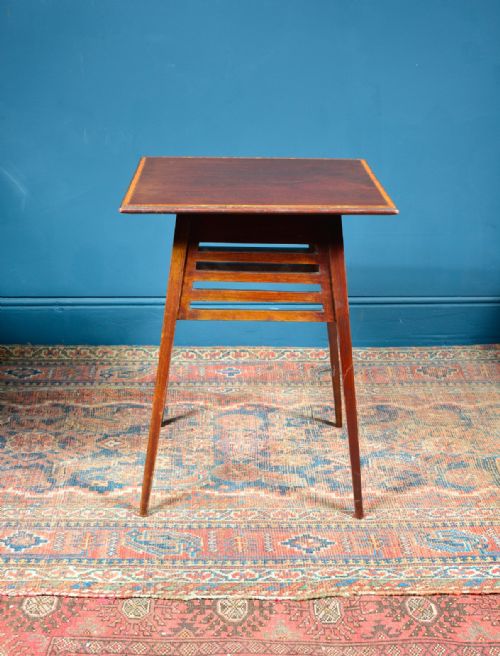 A SMALL AESTHETIC MOVEMENT MAHOGANY WINE TABLE C1890 - ADDITIONAL PHOTO 1