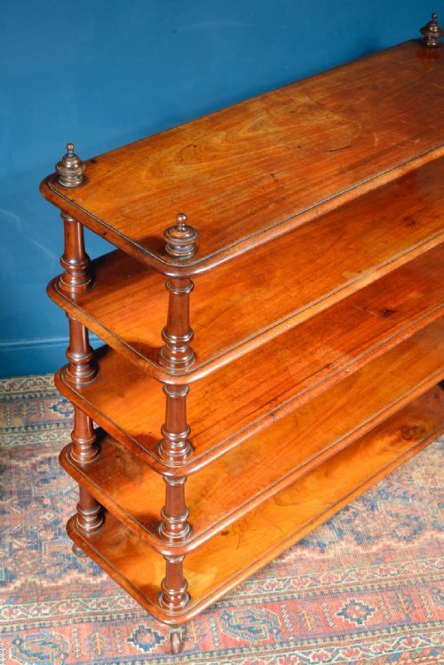 A VICTORIAN MAHOGANY FIVE TIER FREESTANDING BOOKCASE WHATNOT C1860 - ADDITIONAL PHOTO 11