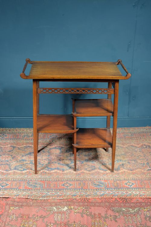 AN ANGLO JAPANESE WALNUT FOUR TIER TABLE AFTER A DESIGN BY EW GODWIN C1890 - ADDITIONAL PHOTO 3