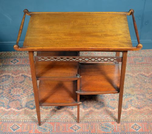 AN ANGLO JAPANESE WALNUT FOUR TIER TABLE AFTER A DESIGN BY EW GODWIN C1890 - ADDITIONAL PHOTO 5