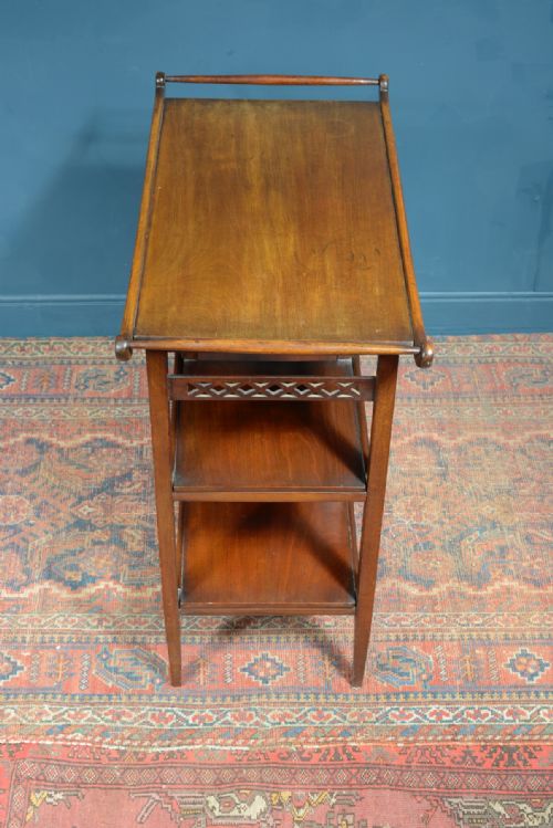 AN ANGLO JAPANESE WALNUT FOUR TIER TABLE AFTER A DESIGN BY EW GODWIN C1890 - ADDITIONAL PHOTO 10