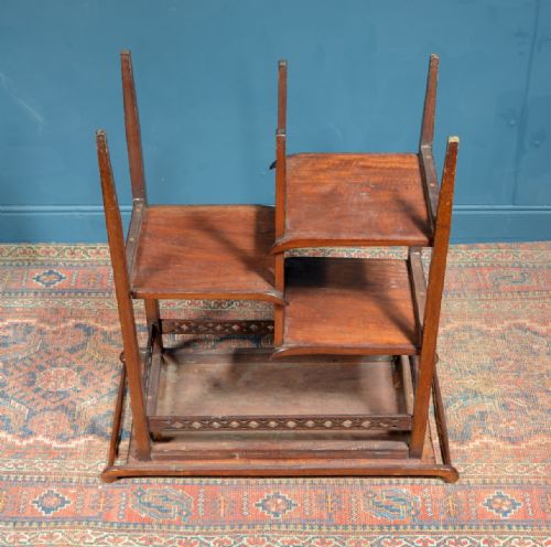 AN ANGLO JAPANESE WALNUT FOUR TIER TABLE AFTER A DESIGN BY EW GODWIN C1890 - ADDITIONAL PHOTO 15