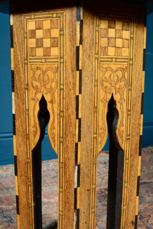 A SYRIAN OR MOORISH INLAID OCTAGONAL TABLE C1920 - ADDITIONAL PHOTO 4