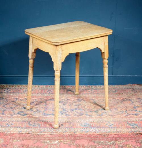 an arts crafts bleached oak table probably liberty co c1870 - CATEGORY: ANTIQUE TABLES - DATED 1870