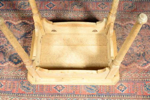 AN ARTS CRAFTS BLEACHED OAK TABLE PROBABLY LIBERTY CO C1870 - ADDITIONAL PHOTO 7