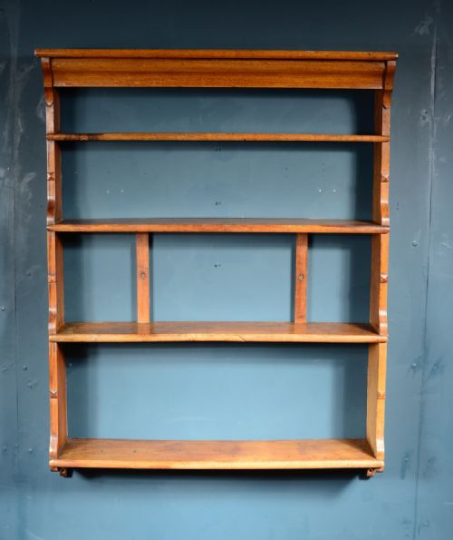 OAK COTSWOLD SCHOOL WALL HANGING SHELVES BOOKCASE C1900 - ADDITIONAL PHOTO 3