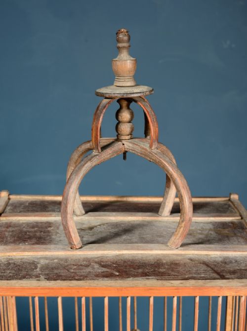AN ANTIQUE CHINESE BIRDCAGE C1890 - ADDITIONAL PHOTO 2