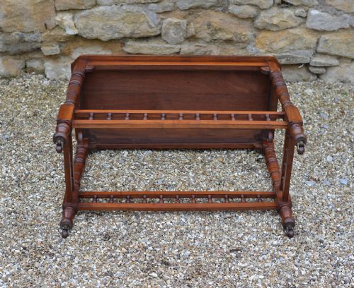 AN VICTORIAN AESTHETIC MOVEMENT WALNUT TABLE C1870 - ADDITIONAL PHOTO 6