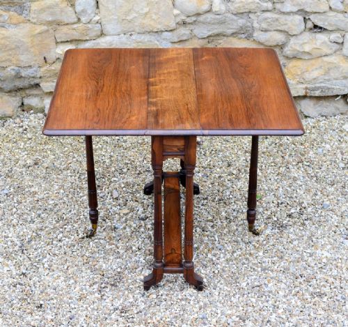 A WILLIAM IV ROSEWOOD SUTHERLAND TABLE C1835 - ADDITIONAL PHOTO 4