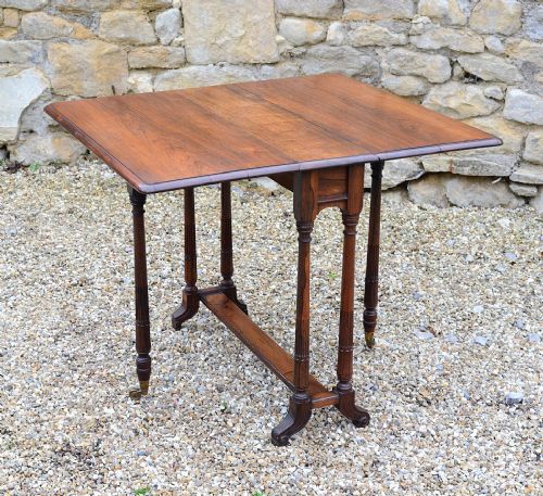 A WILLIAM IV ROSEWOOD SUTHERLAND TABLE C1835 - ADDITIONAL PHOTO 6