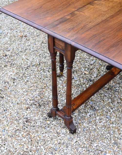 A WILLIAM IV ROSEWOOD SUTHERLAND TABLE C1835 - ADDITIONAL PHOTO 9
