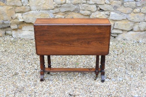 A WILLIAM IV ROSEWOOD SUTHERLAND TABLE C1835 - ADDITIONAL PHOTO 11