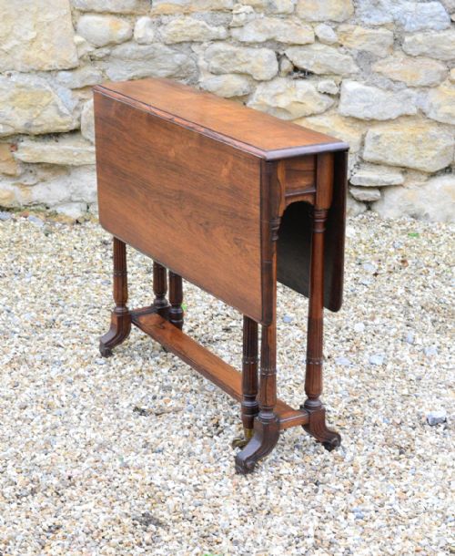 A WILLIAM IV ROSEWOOD SUTHERLAND TABLE C1835 - ADDITIONAL PHOTO 12