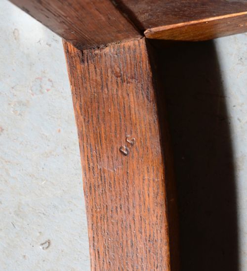 A SET OF SEVEN 61 GEORGE II STYLE OAK DINING CHAIRS C1900 - ADDITIONAL PHOTO 18