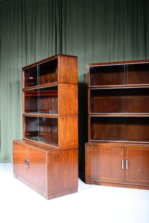 A PAIR OF ART DECO MODULAR BOOKCASES BY MINTY OF OXFORD C1930 - ADDITIONAL PHOTO 14