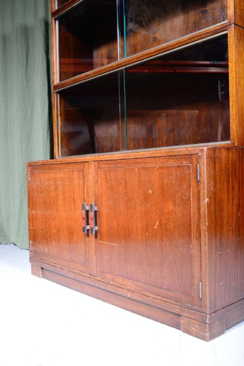 A PAIR OF ART DECO MODULAR BOOKCASES BY MINTY OF OXFORD C1930 - ADDITIONAL PHOTO 16