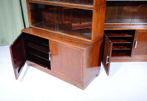 A PAIR OF ART DECO MODULAR BOOKCASES BY MINTY OF OXFORD C1930 - ADDITIONAL PHOTO 17