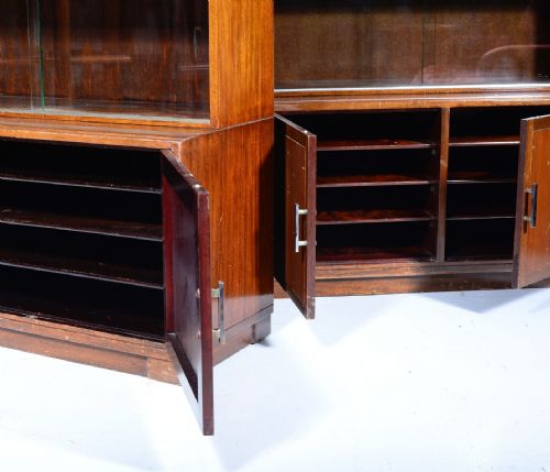 A PAIR OF ART DECO MODULAR BOOKCASES BY MINTY OF OXFORD C1930 - ADDITIONAL PHOTO 18