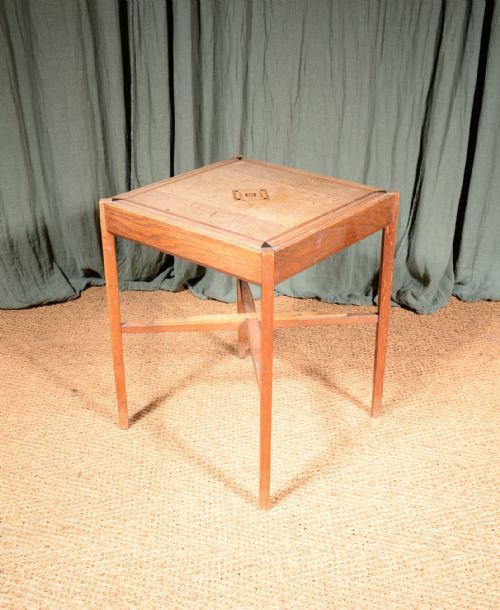 A COTSWOLD SCHOOL OAK AND SPECIMEN WOOD PARQUETRY TABLE C1930 - ADDITIONAL PHOTO 2