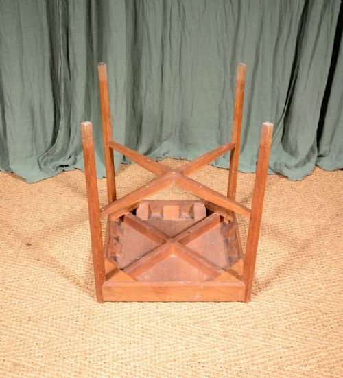 A COTSWOLD SCHOOL OAK AND SPECIMEN WOOD PARQUETRY TABLE C1930 - ADDITIONAL PHOTO 9