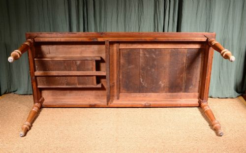 A FRENCH CHERRY WOOD FARMHOUSE DINING TABLE C1870 - ADDITIONAL PHOTO 15
