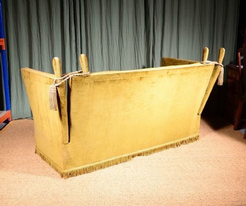 A KNOLE SOFA WITH VELVET UPHOLSTERY C1900 - ADDITIONAL PHOTO 7