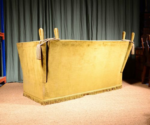 A KNOLE SOFA WITH VELVET UPHOLSTERY C1900 - ADDITIONAL PHOTO 8