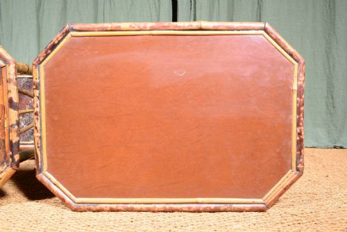 A MATCHED PAIR OF JAPANESE BAMBOO AND LACQUER BEDSIDE OR OCCASIONAL TABLES C1890 - ADDITIONAL PHOTO 7