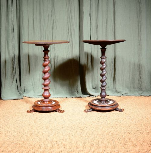 A MATCHED PAIR OF WILLIAM IV MAHOGANY AND MARBLE TABLES C1835 - ADDITIONAL PHOTO 3