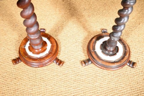 A MATCHED PAIR OF WILLIAM IV MAHOGANY AND MARBLE TABLES C1835 - ADDITIONAL PHOTO 4