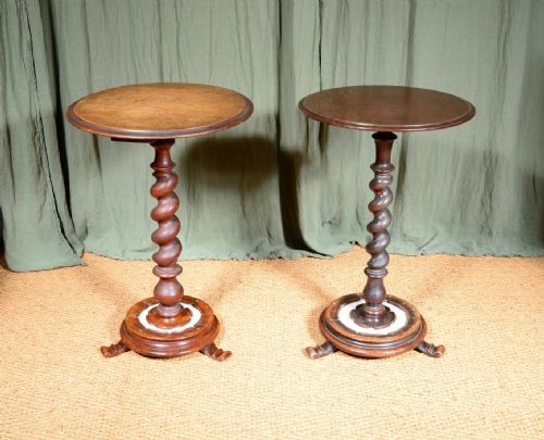 A MATCHED PAIR OF WILLIAM IV MAHOGANY AND MARBLE TABLES C1835 - ADDITIONAL PHOTO 5