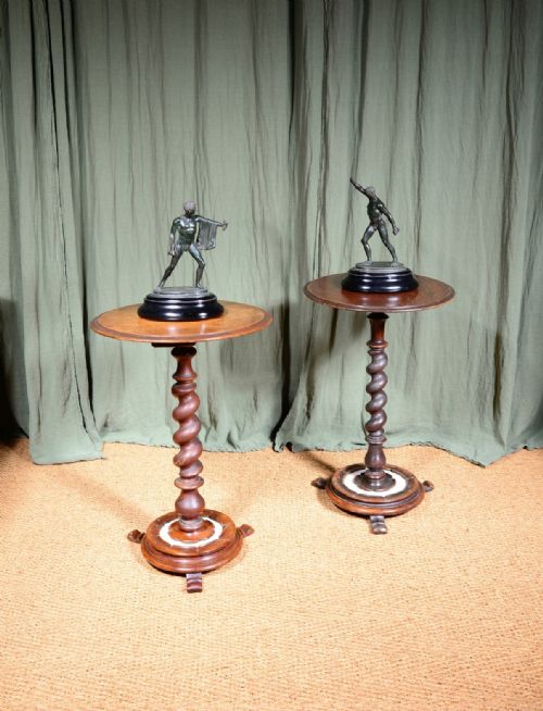 A MATCHED PAIR OF WILLIAM IV MAHOGANY AND MARBLE TABLES C1835 - ADDITIONAL PHOTO 7