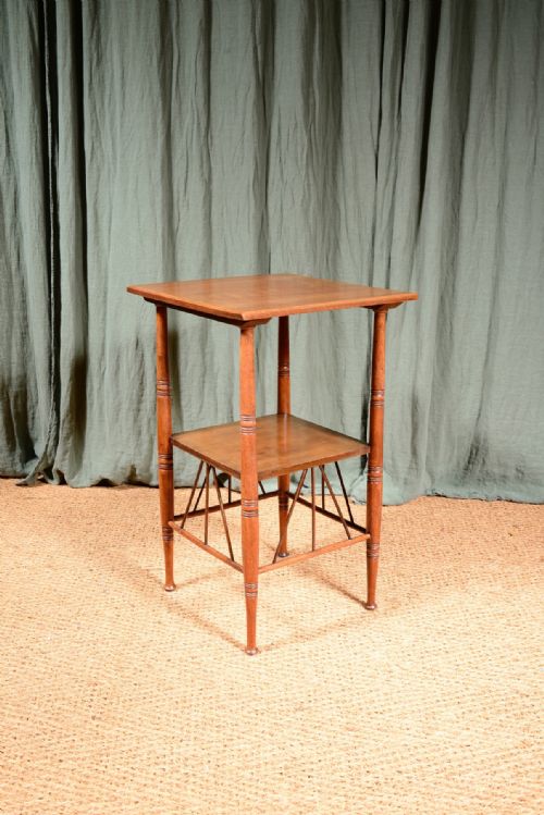 an aesthetic movement walnut two tier table to a design by ew godwin c1870 - CATEGORY: ANTIQUE TABLES - DATED 19TH CENTURY