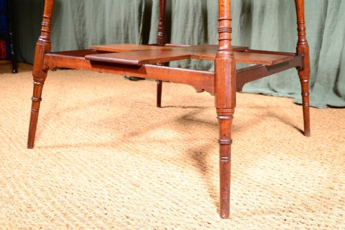 AN AESTHETIC MOVEMENT WALNUT TWO TIER TABLE ATTRIBUTED TO COLLINSON LOCK C1880 - ADDITIONAL PHOTO 5