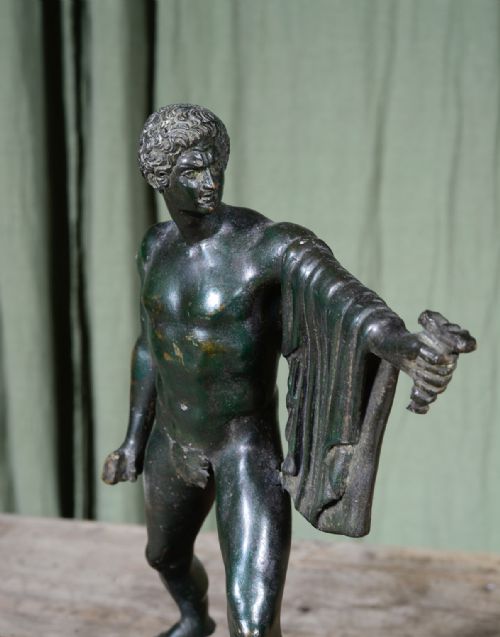 A PAIR OF GRAND TOUR PATINATED BRONZE ATHLETES C1880 - ADDITIONAL PHOTO 6