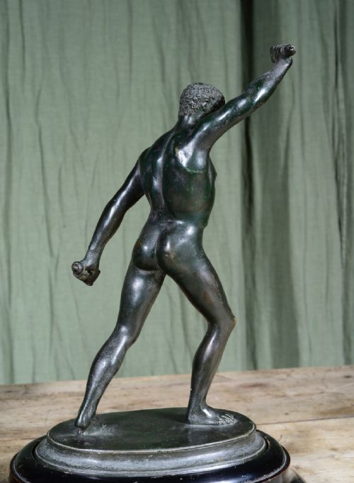 A PAIR OF GRAND TOUR PATINATED BRONZE ATHLETES C1880 - ADDITIONAL PHOTO 11