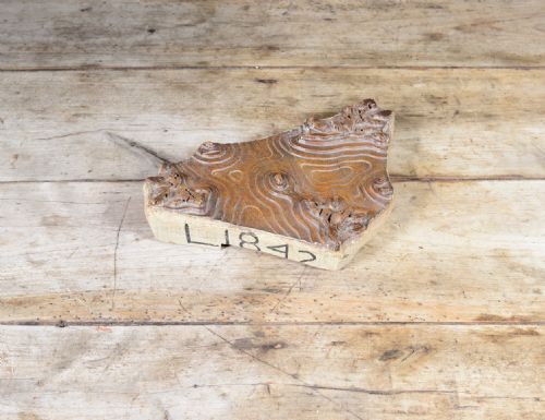 a liberty co silk printing block from merton abbey c1860 - CATEGORY: ANTIQUE MISCELLANEOUS - DATED 1860