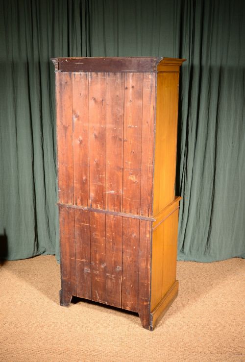 A VICTORIAN GOLDEN OAK ESTATE CUPBOARD ON CHEST C1870 - ADDITIONAL PHOTO 11