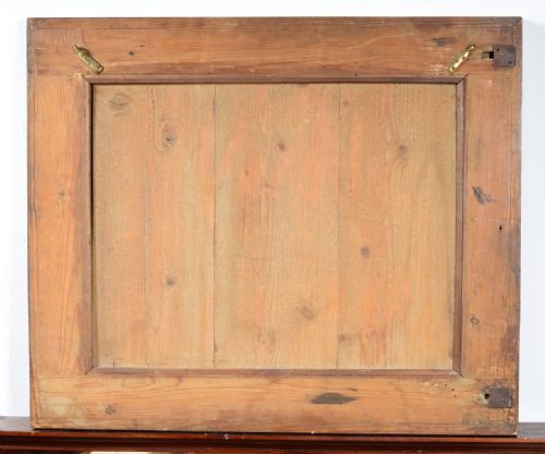 A LARGE 19TH CENTURY MAHOGANY CUSHION MIRROR C1850 - ADDITIONAL PHOTO 3