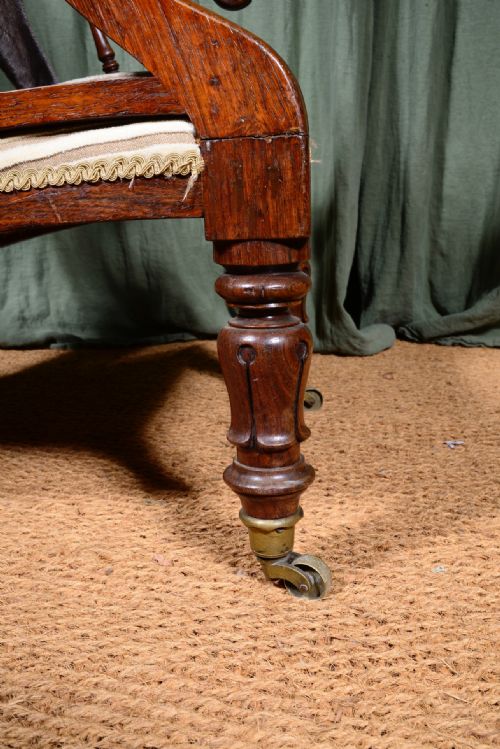 A VICTORIAN ROSEWOOD ARMCHAIR POSSIBLY PHILIP WEBB FOR MORRIS CO C186570 - ADDITIONAL PHOTO 2